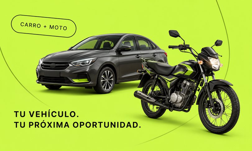 Carro y moto: tu vehículo, tu próxima oportunidad con Rapidito